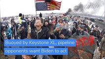 Buoyed by Keystone XL, pipeline opponents want Biden to act, and other top stories in US news from February 01, 2021.