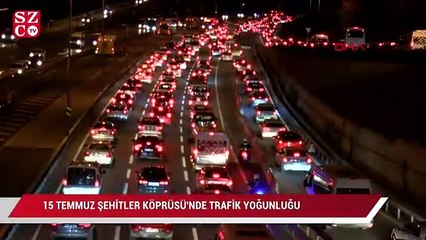 15 Temmuz Şehitler Köprüsü'de trafik yoğunluğu