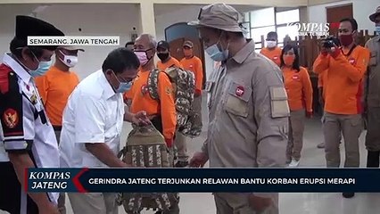 Gerindra Jateng Terjunkan Relawan Bantu Korban Erupsi Merapi
