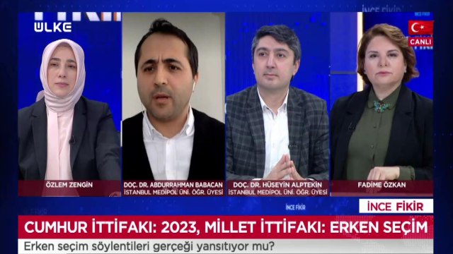 İnce Fikir - Fadime Özkan | Özlem Zengin | Abdurrahman Babacan | Hüseyin Alptekin | 31 Ocak 2021