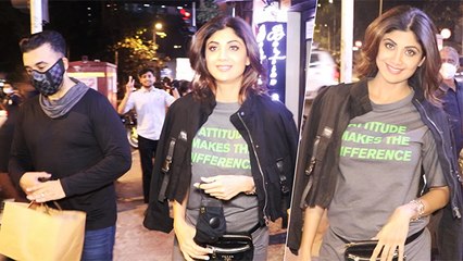 Descargar video: Shilpa Shetty Kundra & Hubby Raj Kundra Get Papped After Their Romantic Dinner Date