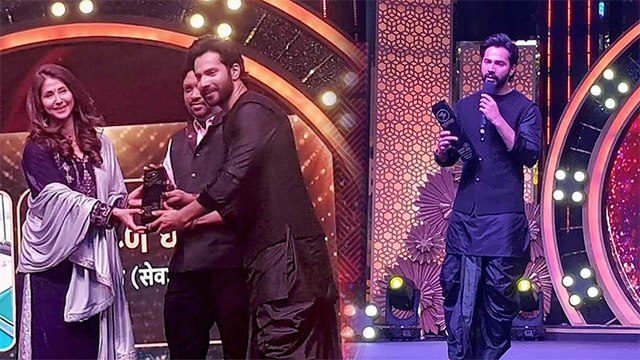 Varun Dhawan Gets Awarded For His Contribution During Lockdown
