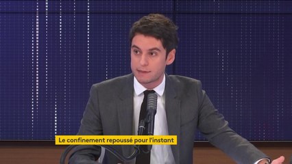 "Il y a eu une décélération de la hausse de l'épidémie", selon Gabriel Attal, "le couvre-feu a un effet".