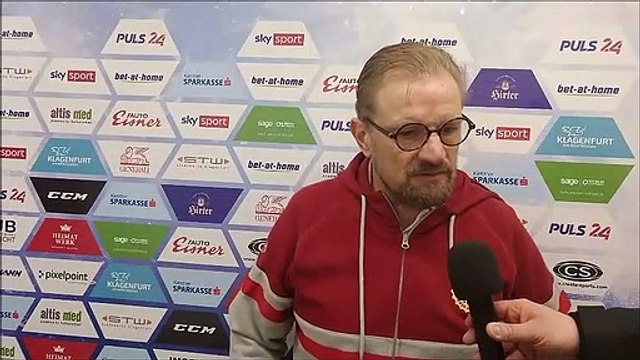 31.01.21: Petri Matikainen (KAC) nach Sieg über Dornbirn