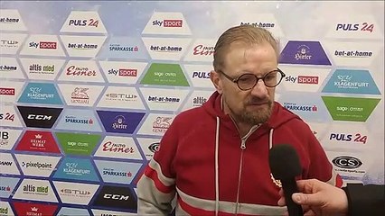 31.01.21: Petri Matikainen (KAC) nach Sieg über Dornbirn