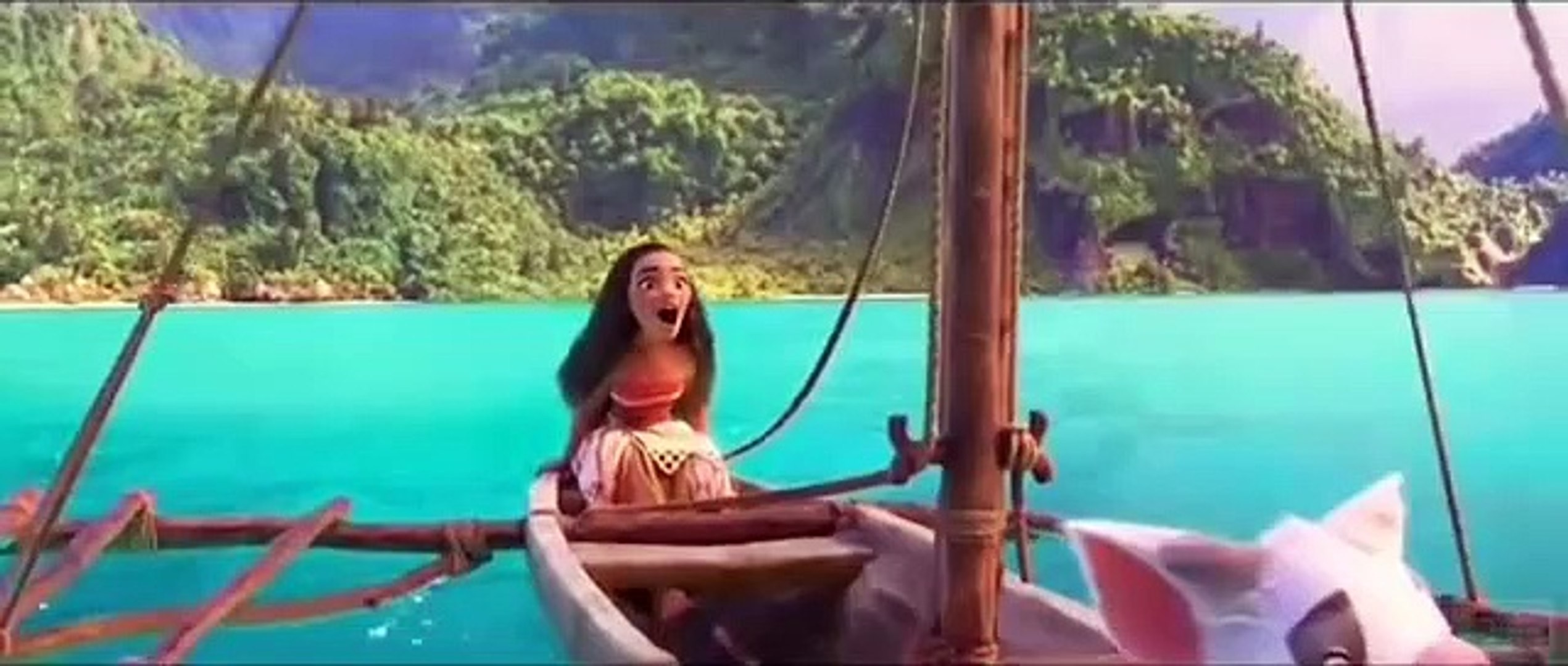⁣Moana animated movie clip