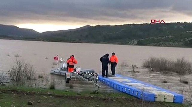 Çanakkalede baraj suyunda kaybolan kişiyi arama çalışmaları 6ncı gününde devam ediyor