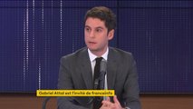 Le 8h30 franceinfo de Gabriel Attal