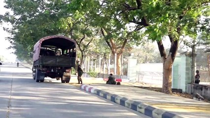 Myanmar coup: Heavy military presence in the capital
