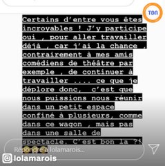 Lola Marois s'emporte contre un internaute à propos d'un "train blindé"