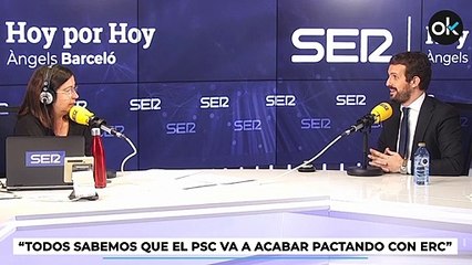 Pablo Casado avisa: "El PSC pactará con ERC y harán un jovencito Frankenstein"