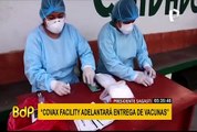 Sagasti anuncia que vacunas de Covax Facility llegarían a Perú el primer trimestre del 2021