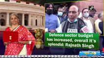 Defence sector budget has increased, overall it’s splendid: Rajnath Singh
