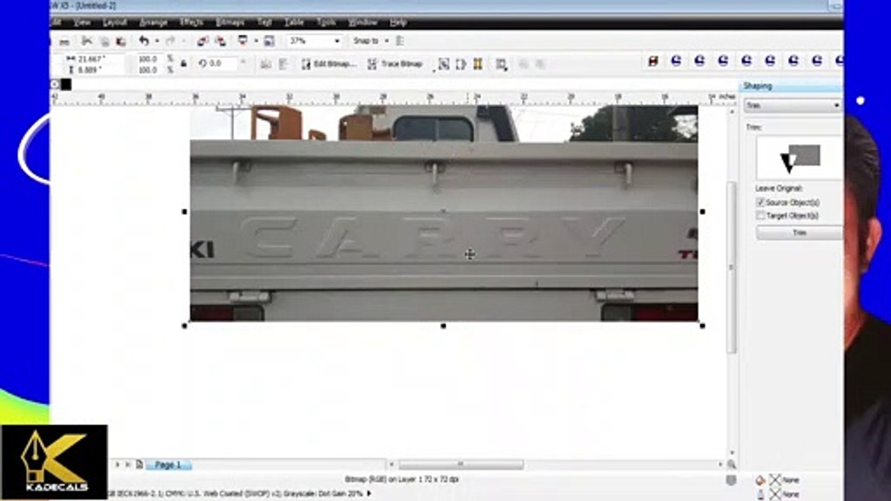 How to use Pentool and Rectangle for Tracing in CorelDraw