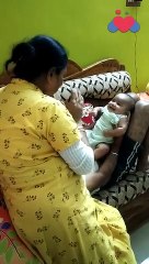 Grandma and granddaughter talk