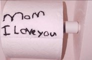 North West creates sweet toilet roll art for Kim Kardashian West