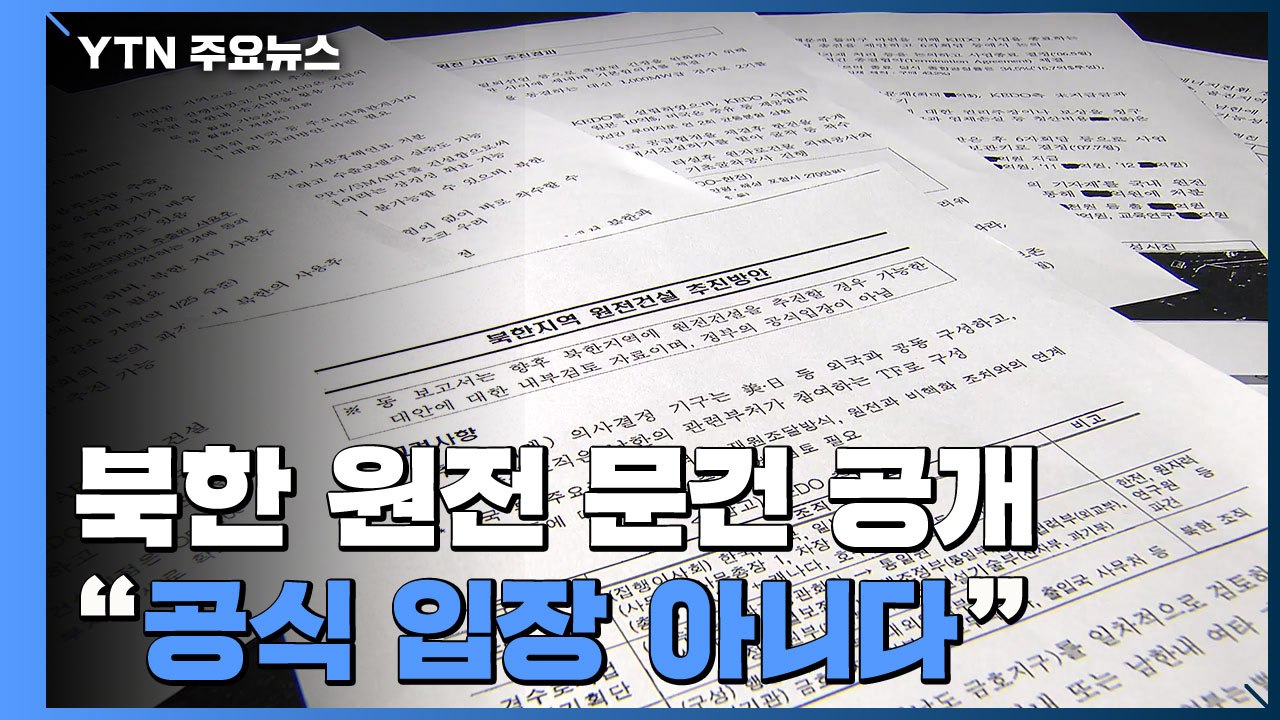 '北 원전 문건' 공개 "시나리오 3가지...공식입장 아니다" / YTN