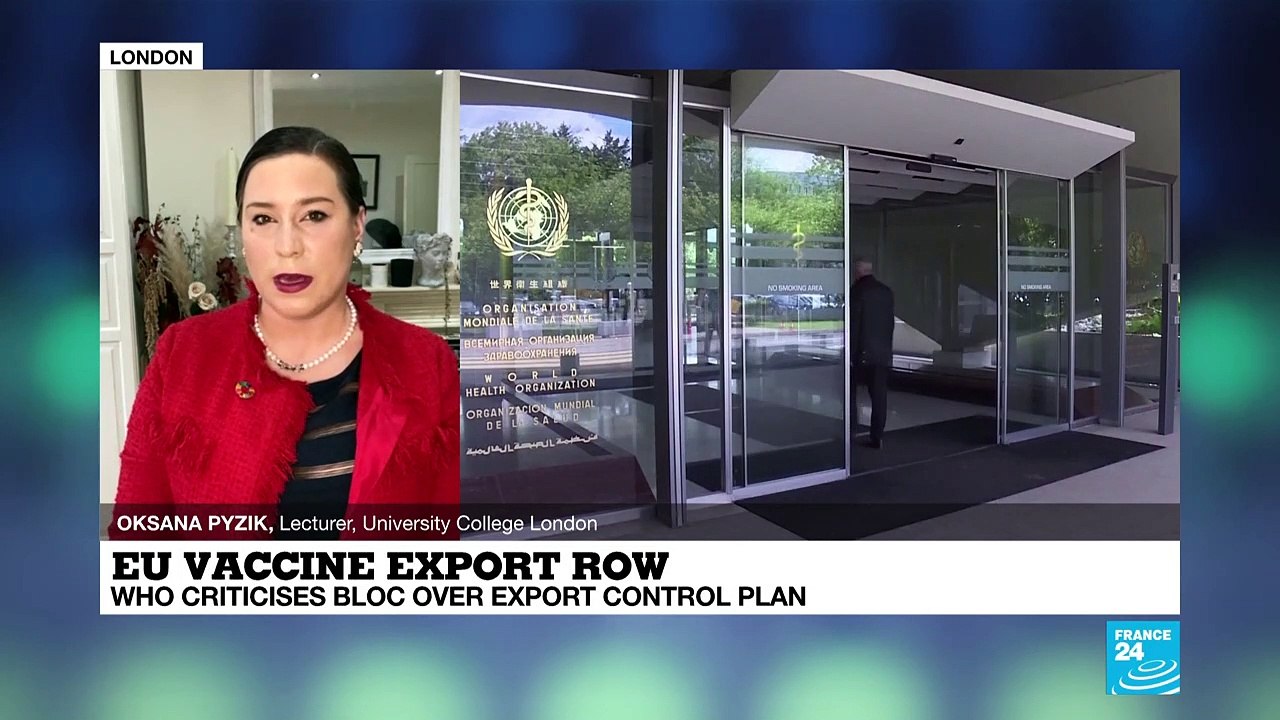 Coronavirus: EU vaccine export row