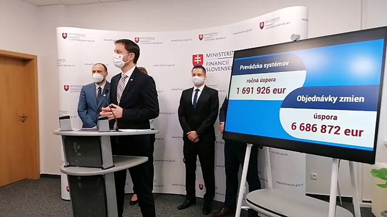ZÁZNAM: Brífing Ministerstva financií SR