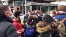 Boğaziçi Üniversitesi önündeki protestoya polis engeli