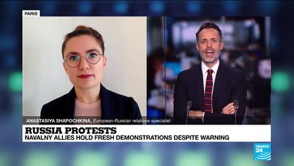 Russia protests: Navalny allies hold fresh demonstrations despite warning