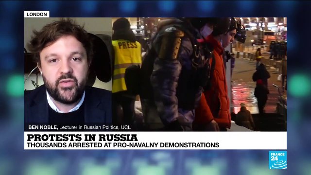 Protests in Russia: thousands arrested at Pro-Navalny demonstrations