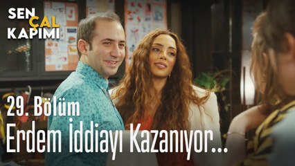 Erdem iddiayı kazanıyor... - Sen Çal Kapımı 29. Bölüm