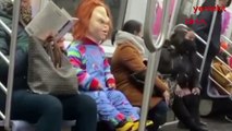 ABD'de metroda 'Chucky' korkusu! Bir anda kadına saldırdı
