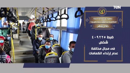 جهود أجهزة وزارة الداخلية على مستوى الجمهورية خلال شهر يناير 2021