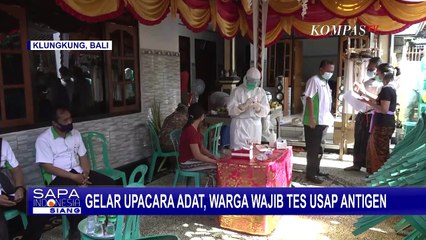 Gelar Upacara Adat, Wajib Tes Swab Antigen