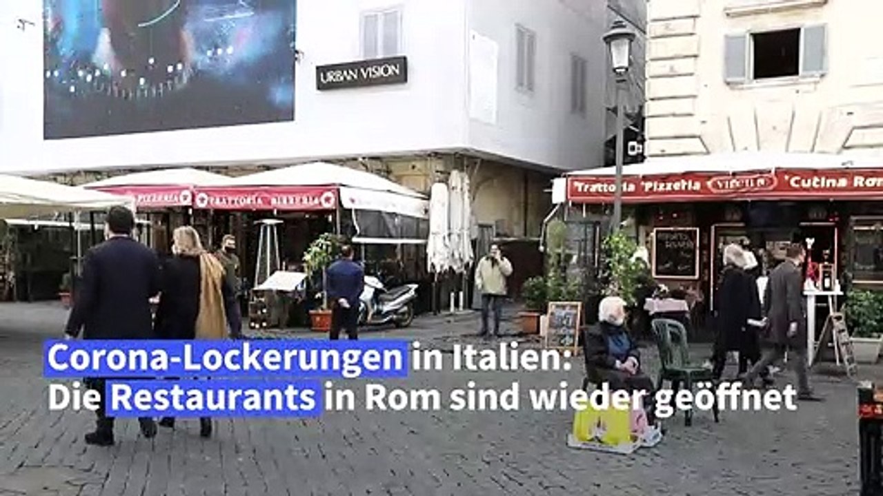 Corona-Lockerungen in Italien: Rom öffnet seine Restaurants