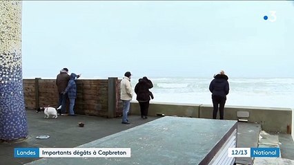 Tempête Justine : dégâts dans les Landes