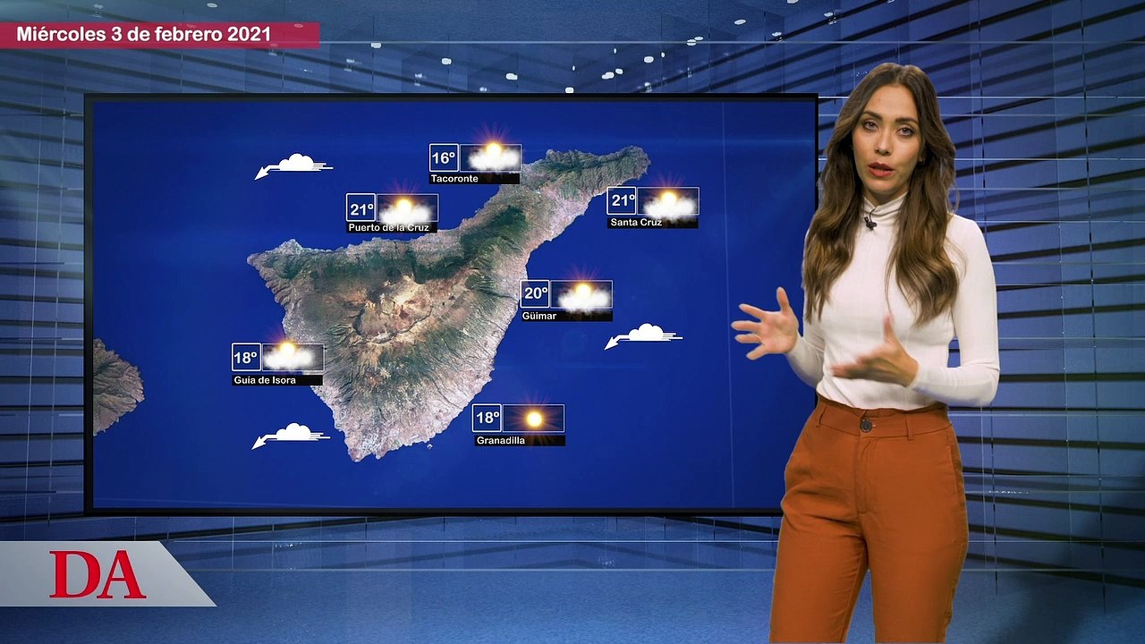 La previsión del tiempo en Canarias para el miércoles, 3 de febrero de 2021