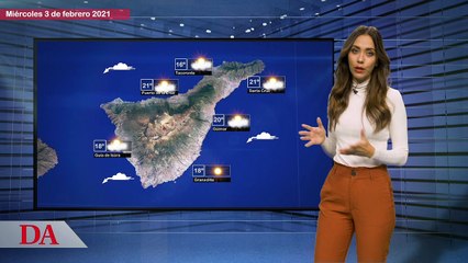 La previsión del tiempo en Canarias para el miércoles, 3 de febrero de 2021