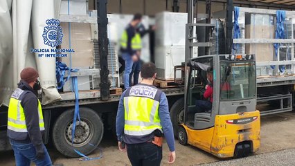 Pillan un camión en Jerez con 300 kilos de marihuana en frigoríficos