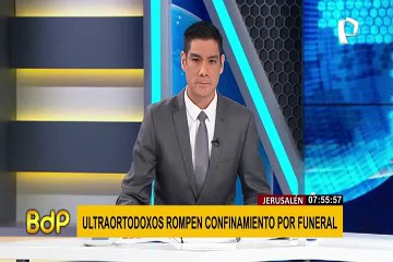Pese a pandemia de Covid-19 miles de judíos ultraortodoxos asistieron a funeral de un rabino