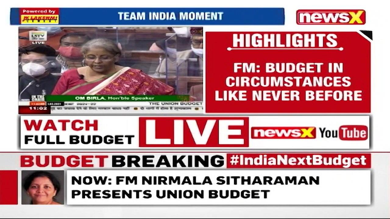 FM Nirmala Sitharaman Presents Union Budget 2021-22 _ 1st Post-Covid Budget _ NewsX
