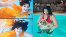 Sai Lokur Takes A Dip Into The Swimming Pool; Diva Shares Fun Videos