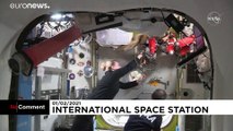 Astronauts go on a spacewalk to enhance International Space Station