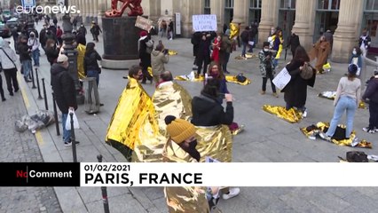 Watch: Artists perform in Paris to highlight the 'asphyxiation of culture' amid COVID-19 curfew