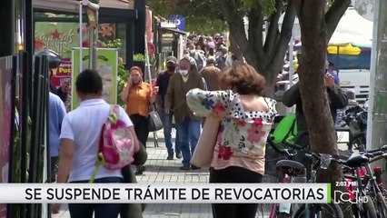 El motivo por el que se suspendieron trámites de revocatorias de mandato