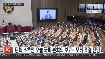 헌정사 첫 법관 탄핵안 발의…野 '김명수 탄핵' 맞불