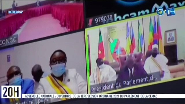 RTG - Ouverture de la 1ere session ordinaire 2021 du parlement la CEMAC