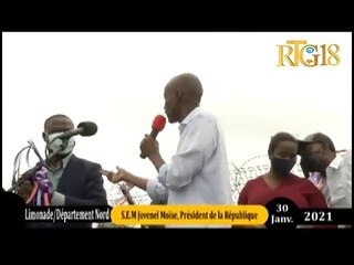 Prezidan Jovenel Moise inogire yon ponp enèji solè nan Limonade