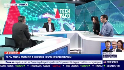 Elon Musk et le cours du bitcoin, le projet de recrutement de Just Eat France,... Le débrief de l'actu tech du lundi - 01/02