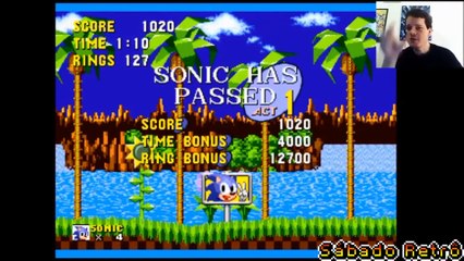 Sábado Retrô - Sonic The Hedgehog (Mega Drive)