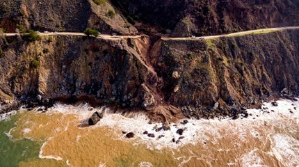 Portion of California's Highway 1 Collapsed Into the Ocean After a Mudslide