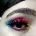 Multi colour eye makeup tutorial/ party and wedding makeup  look