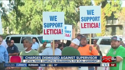 Charges against Supervisor Leticia Perez dismissed