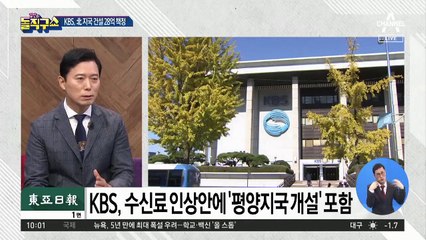 수신료 받아 北에?…KBS ‘평양지국’ 개설 추진